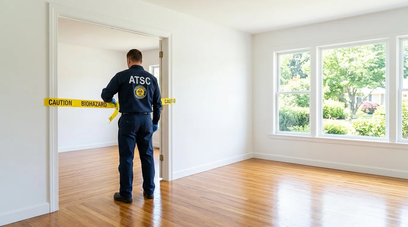 Certified biohazard cleanup crew performing Crime Scene Cleanup in Inwood